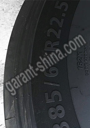 Bontyre R-230 (рулевая) 385/65 R22.5 162K 22PR - Фото размера на боковине